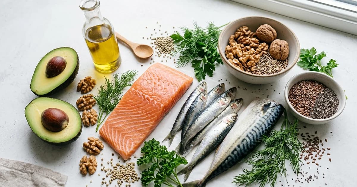 Omega-3 y ciclo: EPA, DHA, ALA y fuentes alimentarias