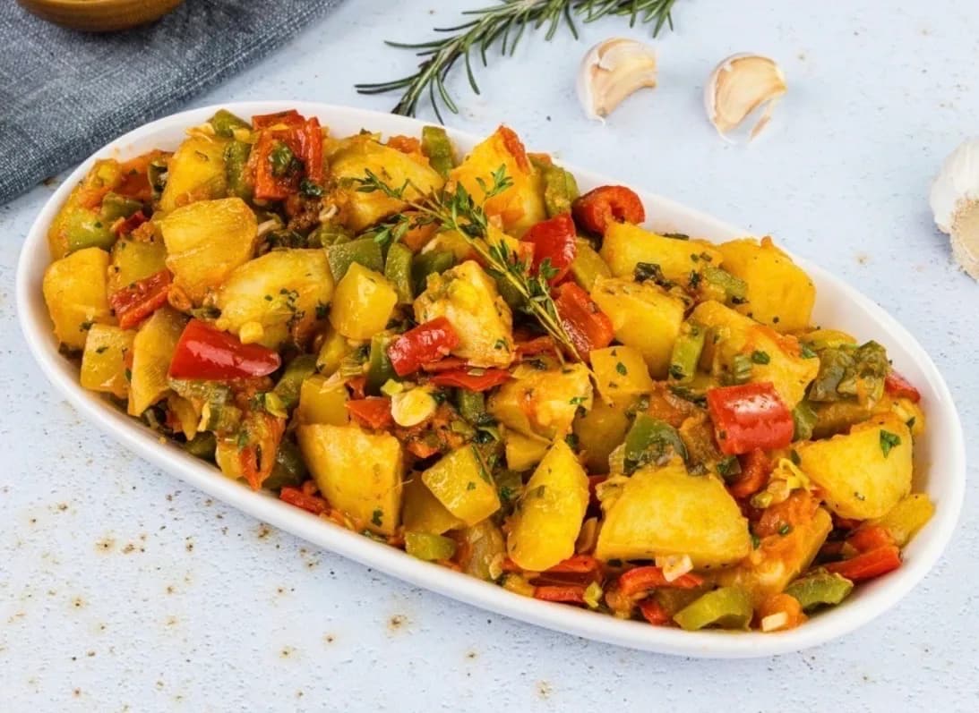 Bunte Gemüse-Kartoffel-Pfanne