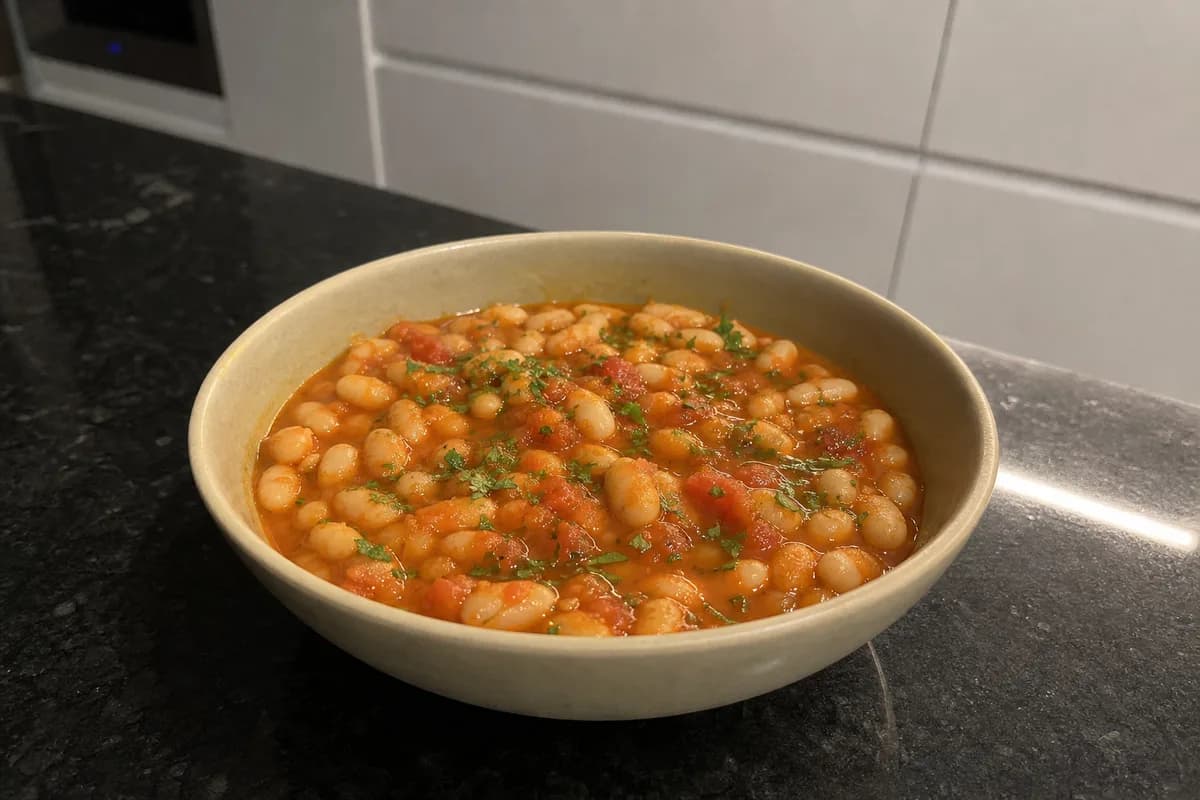 Weiße Bohnen in Tomatensoße