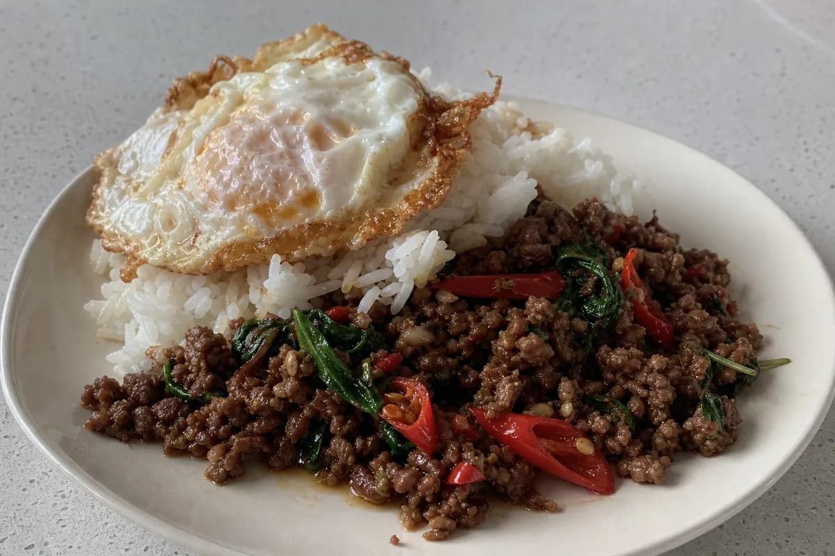 Pad Krapao – Würziges Thai-Basilikum-Rind