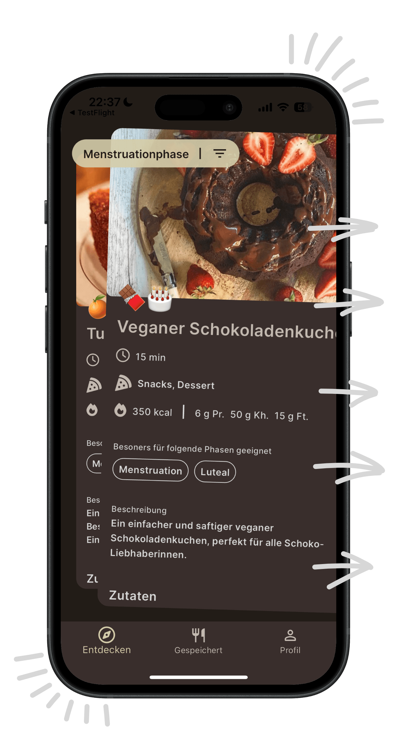 Descubrimiento de recetas en Bauchgefühl